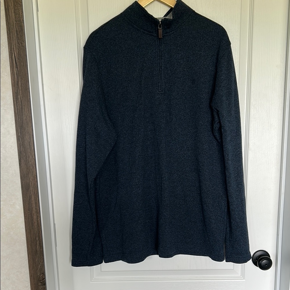 Men's IZOD Blue Quarter-Zip Sweater XLT
